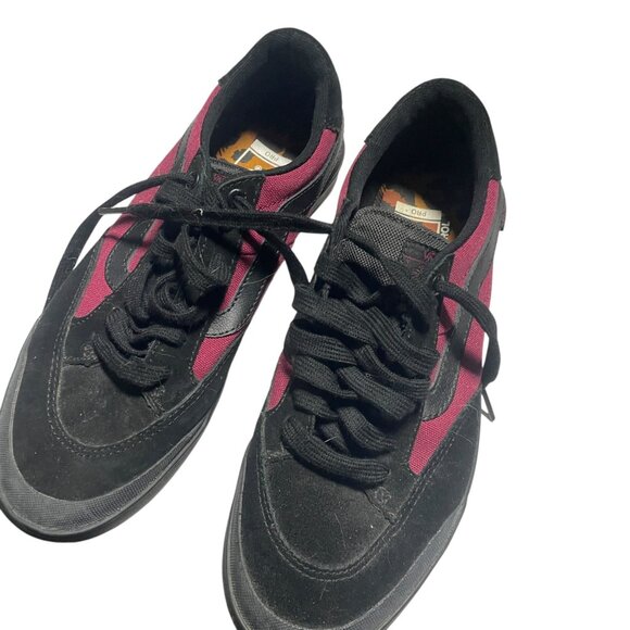 Vans Pro Mens Size 7 Black & Burgundy Skate Shoes WaffleControl - Picture 2 of 6